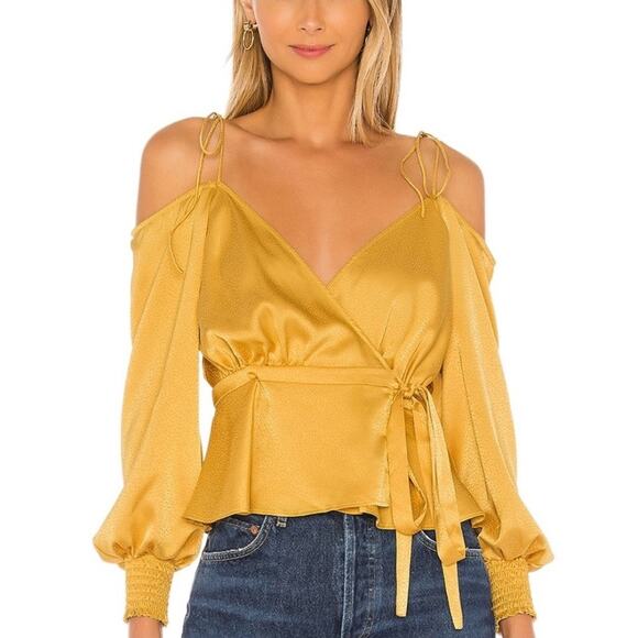 Lovers + Friends Tops - NWOT Lovers + Friends Hopeless Romantic Wrap Blouse Size Small